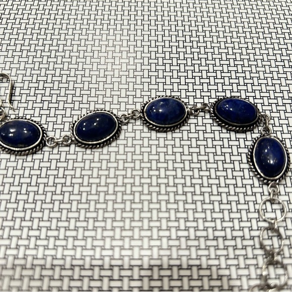 New Lapiz Lazuli Sterling Bracelet - Picture 8 of 8